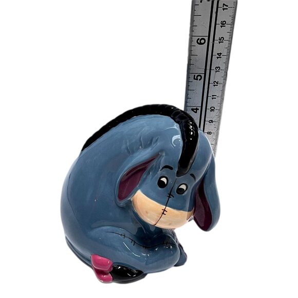 Disney Eeyore Toothbrush Holder Gray Ceramic Winnie-the-Pooh Vintage 80s - Picture 4 of 7